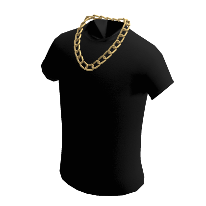 ✅Plain Black shirt✅ Golden chain thumbnail