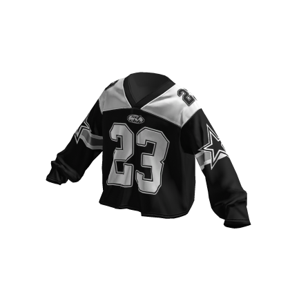 Boxy Football Longsleeve Jersey (Black) thumbnail