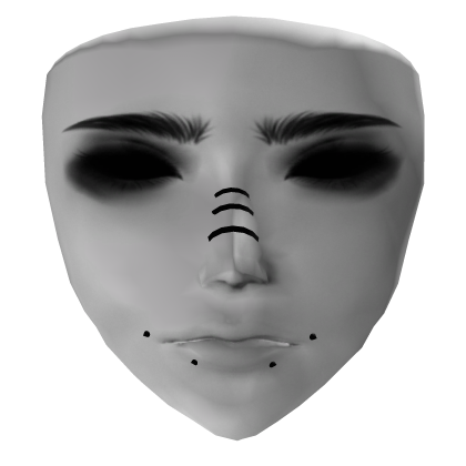 Mask with piercing, emo, goth, vkei