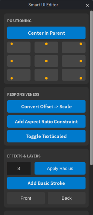 Smart UI Editor: Auto-Scale, Layout & Color Tools preview 2