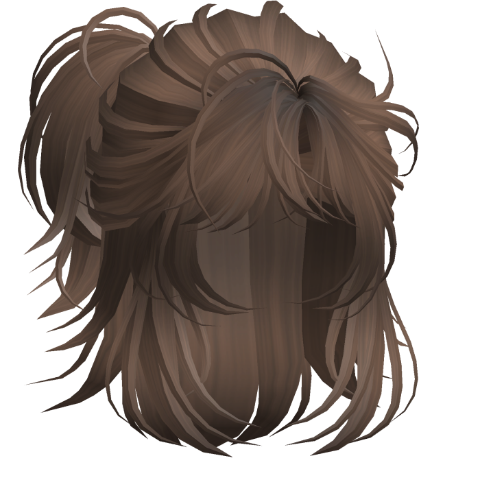 Anime Androg Wolfcut Ponytail Light Brown