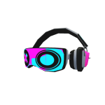 [ANIMATED] Drp Caps [#1], Neon Pink / Blue Goggles