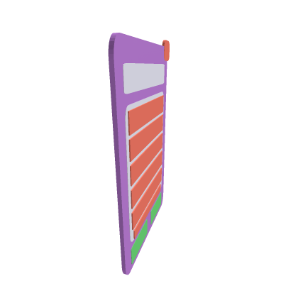 3D admin panel model