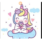 neon unicorn cupcake