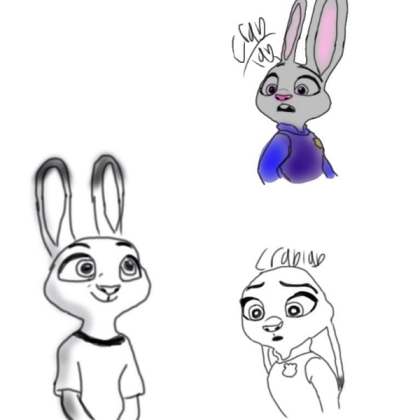 My drawings of Lt.Judy Hoops of Zootopia. Roblox decal