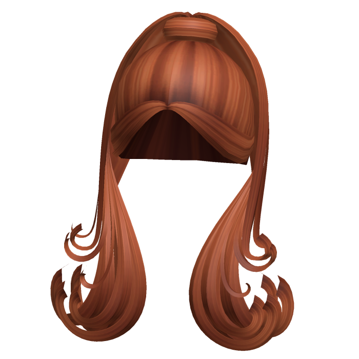 -',ৎ Ginger Curly Street Ponytail with Bangs