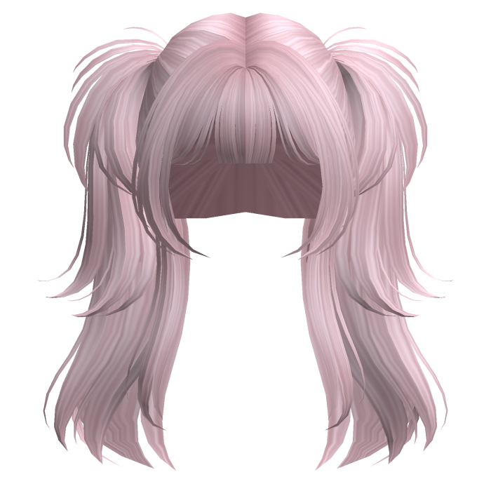 Cute Gyaru Messy Pigtails (Pastel Pink)