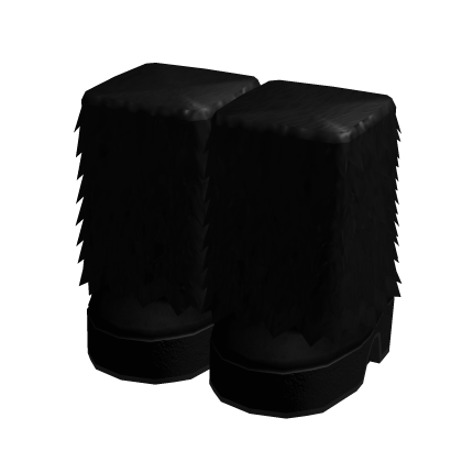 3.0 Fur Knee Boots - Black thumbnail