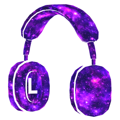 Cartoony Purple Galaxy Heaphones🌌
