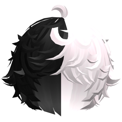 cute black&pink kawaii messy lamb curly wavy