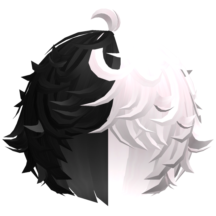 cute black&pink kawaii messy lamb curly wavy