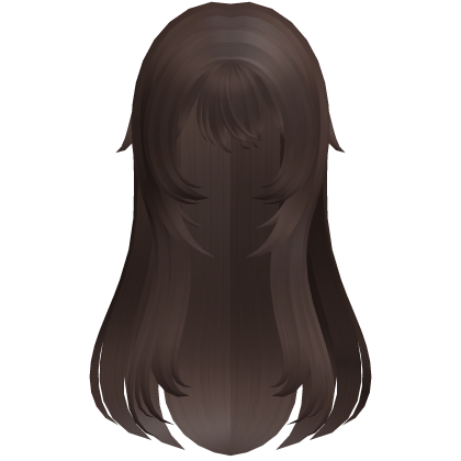 brown soft wispy long shoujo girl hair