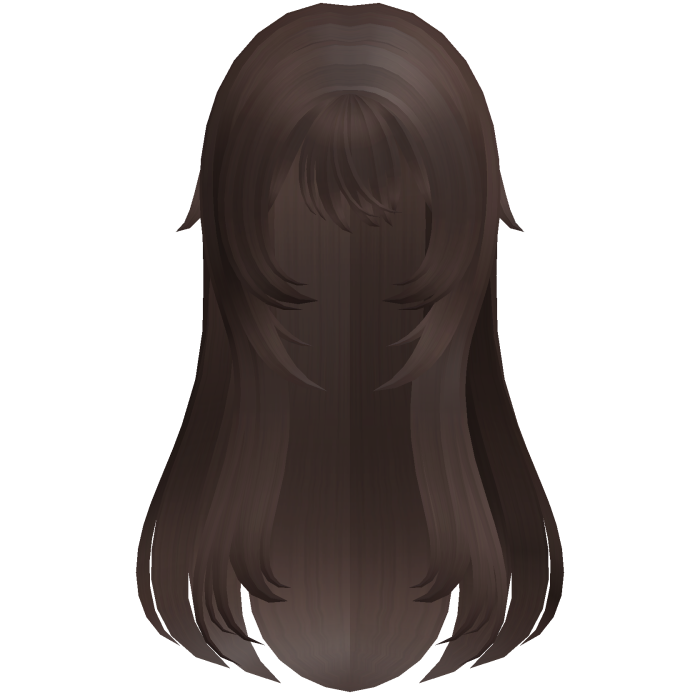 brown soft wispy long shoujo girl hair