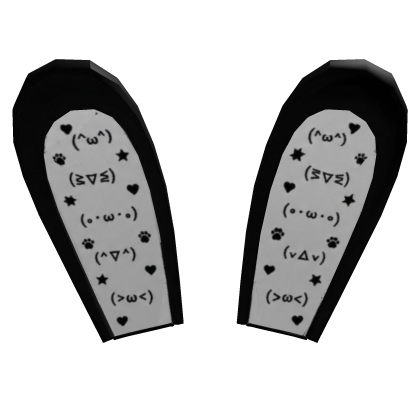 Kaomoji black goth bunny ears emo moe vkei cute