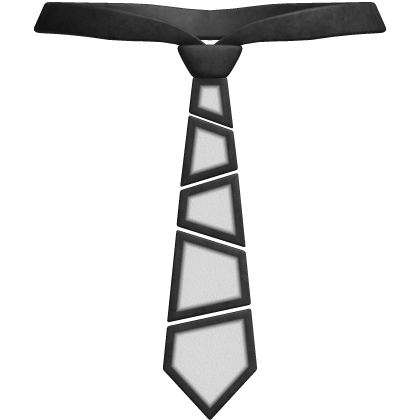 Fractured Tie (Black and White) Roblox item