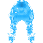 Ocean Blue Flower Braids