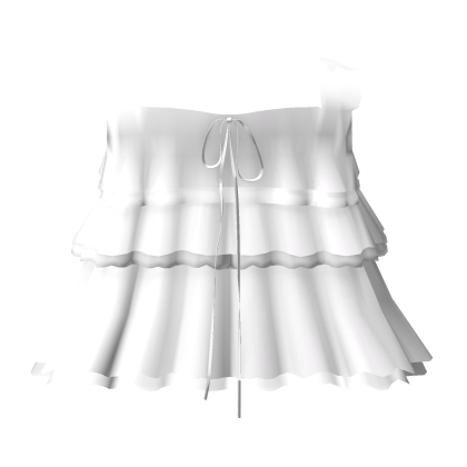 Pretty Ruffled Country Girl Dress in White thumbnail
