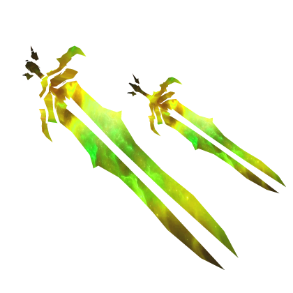 Gold Galaxy Double Cartoony Sword Roblox item