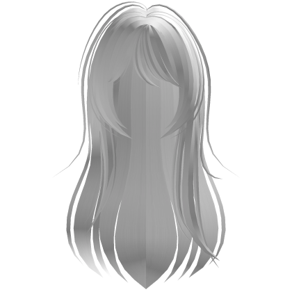 yuki long vampire anime hair in white Roblox item