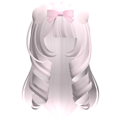 cute curly princess puppy hair in pastel pink