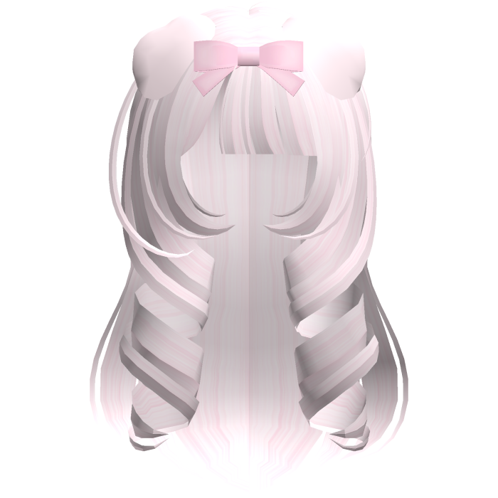 cute curly princess puppy hair in pastel pink