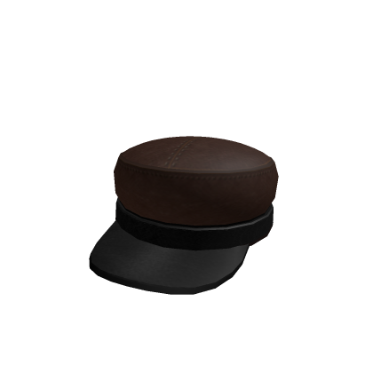 Plain Leather Military Cap First