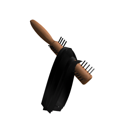 Black Hair Connector Brush Roblox item