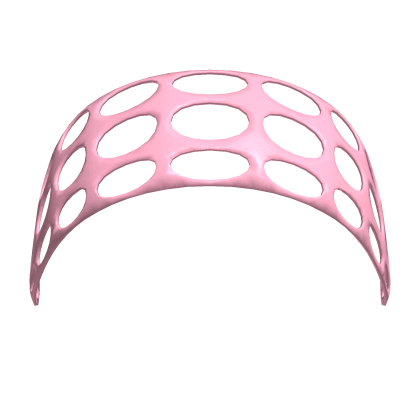 Baby pink hollow cut-out headband Roblox item