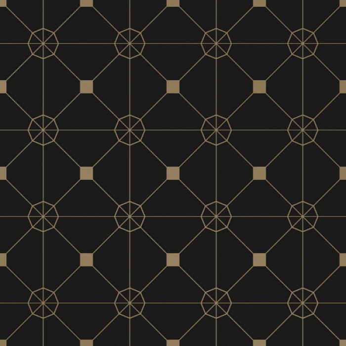 Aesthetic art bww pattern wallpaper black gold geo Roblox decal