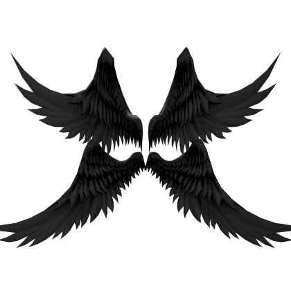 Huge Black Fallen Angel Wings👼