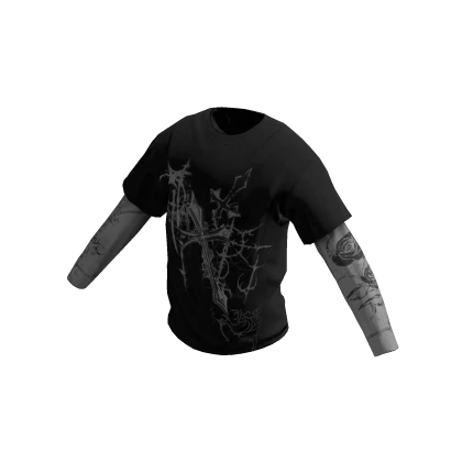 Gothic Y2K Layered Long Sleeve | Roblox Item - Rolimon's