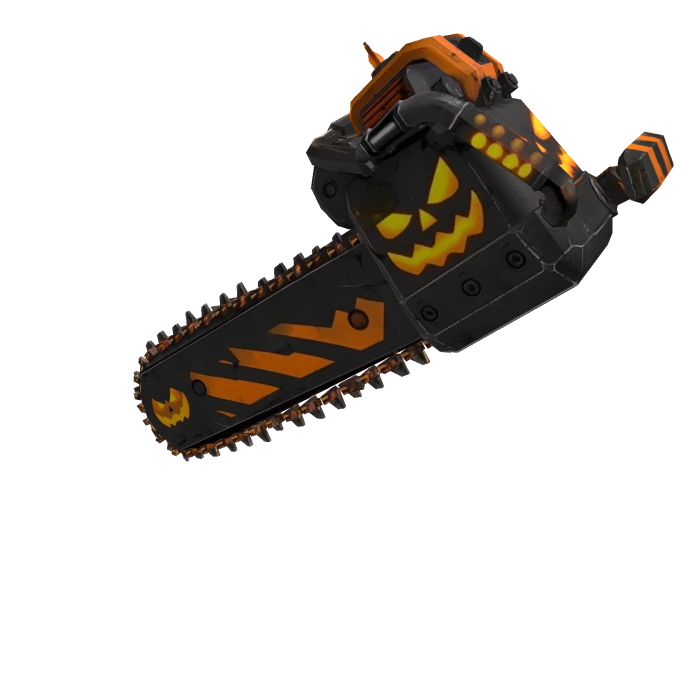 Haunted Pumpkin Chainsaw Halloween Backpack