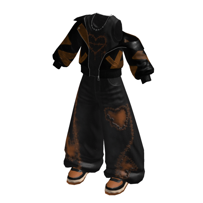 Grunge Street Baggy Pants (Brown)