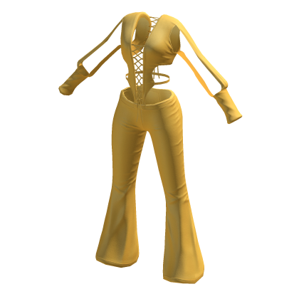 aprelle Y2k Long Sleeved Bodysuit Yellow