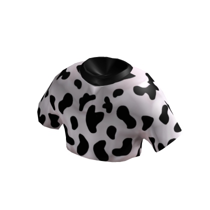 Cropped Cow Print Shirt