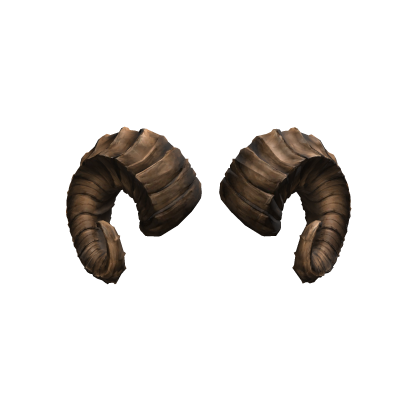 Brown Gothic Ram Horns