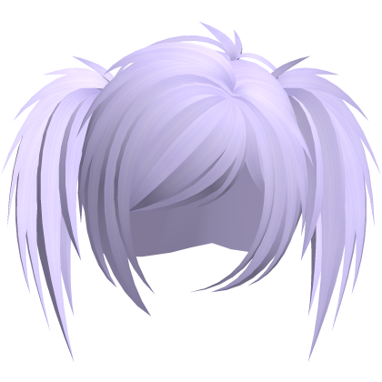 emo scene vkei choppy ponytails purple