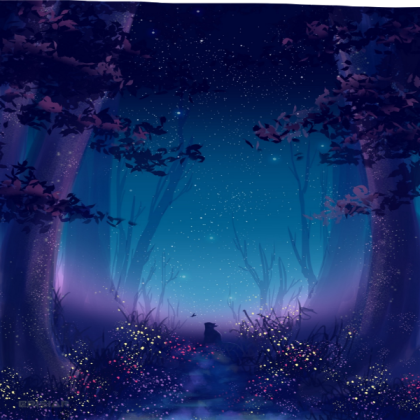 woods aesthetic with bunny. Roblox decal