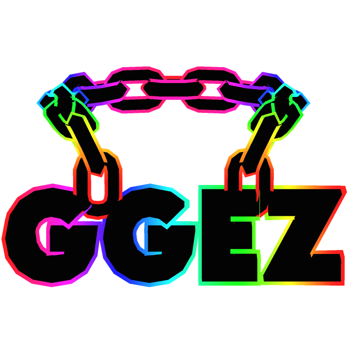 Cartoony Rainbow Ggez Chain