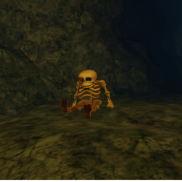 ride a cart into a cave