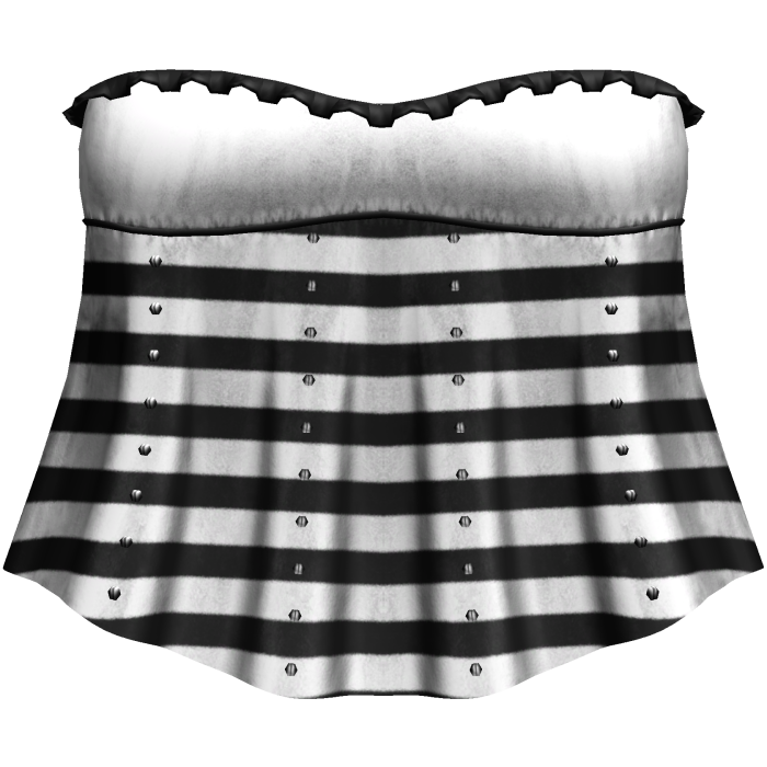 bnw niche alt cropped flowy studded top