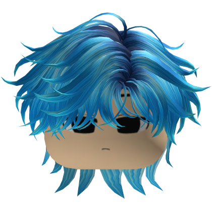 Garoto Y2k Fofo Hair Bagunçado Ciano Roblox item