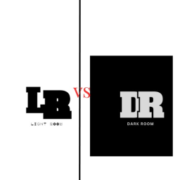Dark Room VS Light Room.