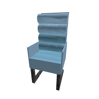 modern chair blue