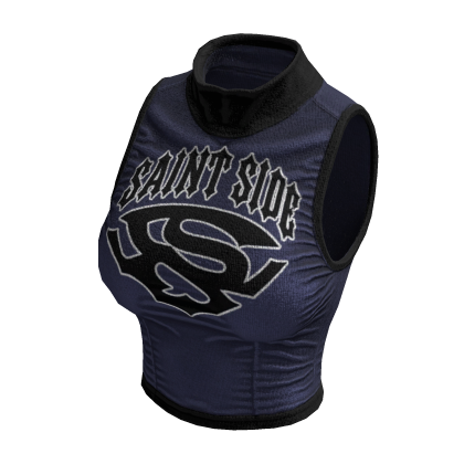 Sleeveless Y2K Top (Dark Blue Black)