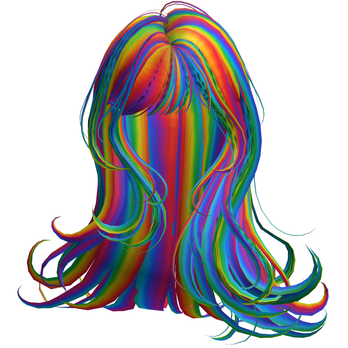Silky Long Angelic Swirly Hair (Rainbow Leopard)