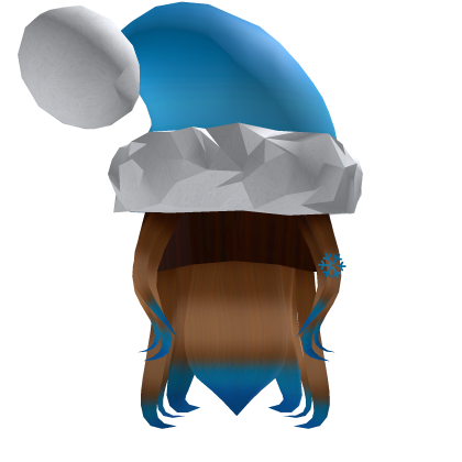 ❄ Christmas Hair w/ a Blue Hat ❄ thumbnail