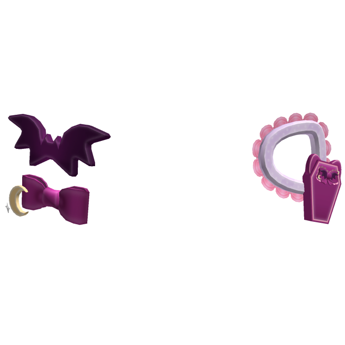 Spooky Vampire Pusheen Kitty Hairclips Halloween