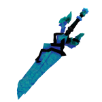 Blue Aquamarine Crystal Sword
