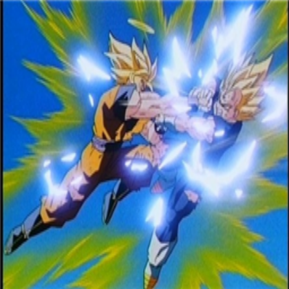 Dragon-Ball-Z-Goku-SSJ2-vs-Majin-Vegeta Roblox decal